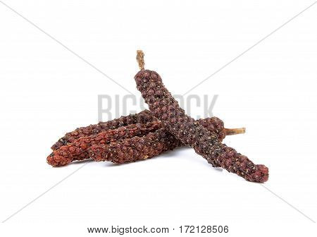 Long Pepper Isolated On The White Background