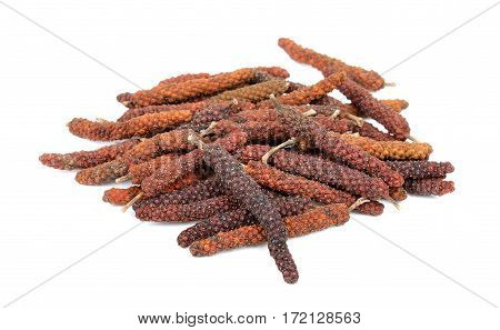 Long Pepper Isolated On The White Background