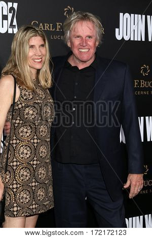 LOS ANGELES - JAN 30:  Steffanie Sampson, Gary Busey at the 