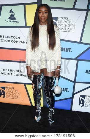 LOS ANGELES - FEB 09:  Estelle arrives for the ESSENCE 8th Annual Black Women In Music on February 9, 2017 in Hollywood, CA