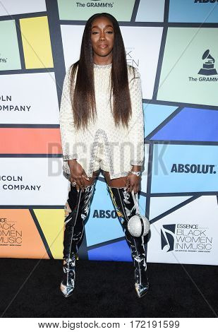 LOS ANGELES - FEB 09:  Estelle arrives for the ESSENCE 8th Annual Black Women In Music on February 9, 2017 in Hollywood, CA