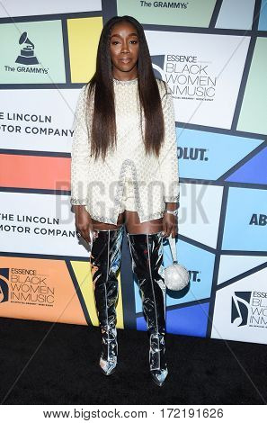 LOS ANGELES - FEB 09:  Estelle arrives for the ESSENCE 8th Annual Black Women In Music on February 9, 2017 in Hollywood, CA
