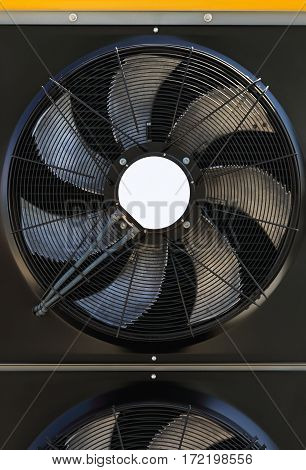 Black Axial Cooling Fan at Industrial Equipment