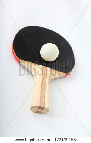 table Tennis on a white backgroundLooked beautiful