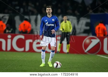 Uefa Europa League Match Between Paok Vs Schalke Played At Toumba Stadium