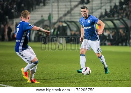 Uefa Europa League Match Between Paok Vs Schalke Played At Toumba Stadium