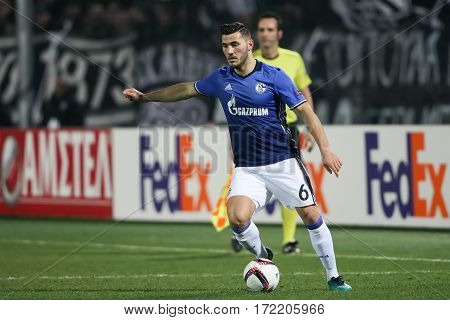 Uefa Europa League Match Between Paok Vs Schalke Played At Toumba Stadium