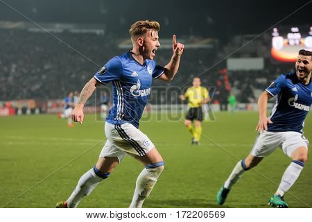 Uefa Europa League Match Between Paok Vs Schalke Played At Toumba Stadium