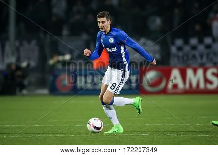 Uefa Europa League Match Between Paok Vs Schalke Played At Toumba Stadium