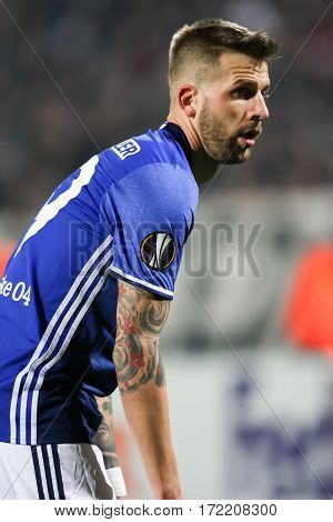 Uefa Europa League Match Between Paok Vs Schalke Played At Toumba Stadium