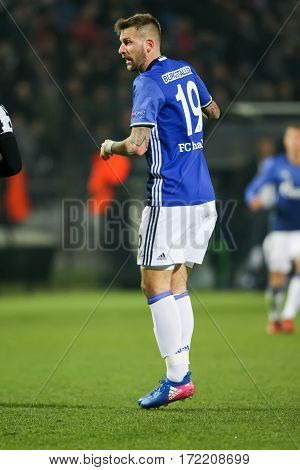 Uefa Europa League Match Between Paok Vs Schalke Played At Toumba Stadium