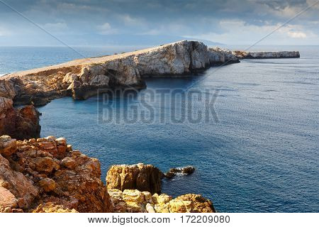 View of the north coast landscape on Donoussa island.