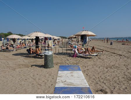 Venezia Lido Beach In Venice
