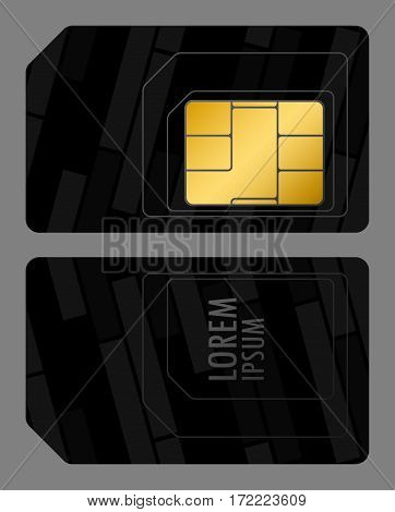Vector Sim Card Corporate Identity