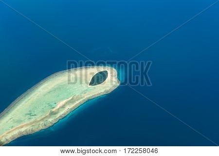 Aerial View Of North West Island, Capricornia Cays National Park