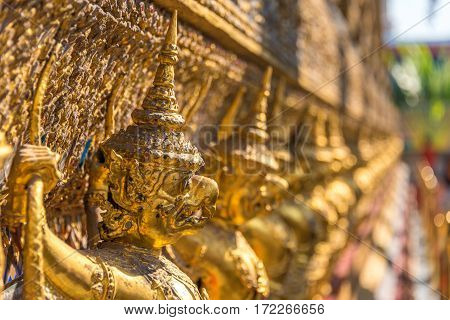 Garuda Decoration On Grand Palace, Bangkok, Thailand