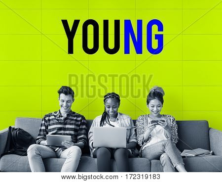 Young people social network connection