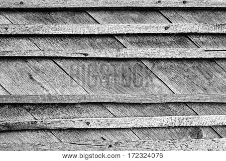 Old Wooden Boards with the Rusty Nails Background