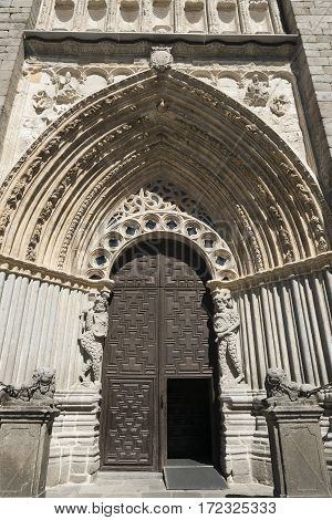 Avila (Castilla y Leon Spain): exterior of the medieval cathedral