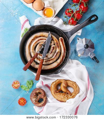 Breakfast With Fried Sausage