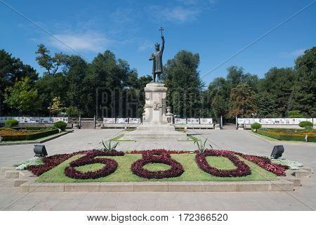 Chisinau, Moldova, circa august 2016: Stephen the Great Monument in Chisinau, Moldova