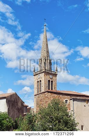 Impression of the town Largentiere in the Ardeche region of France