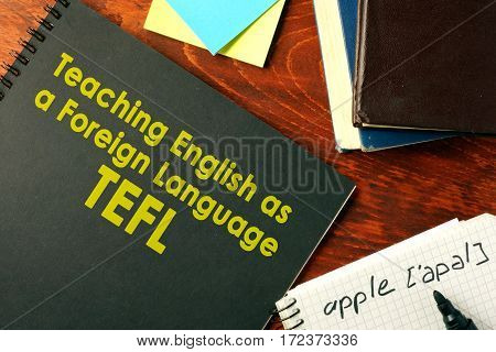 Book with title Teaching English as a Foreign Language (TEFL).