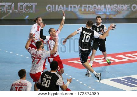 Besiktas Mogaz Ht And Dinamo Bucuresti Handball Match