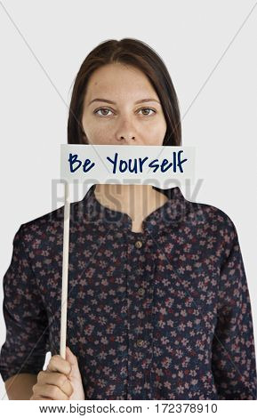 Yourself overlay word young people