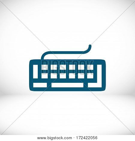 keyboard icon stock vector illustration flat design