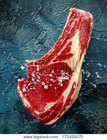 Fresh Raw Beef bone rib roughly choppid.