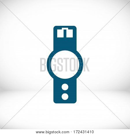 wristwatch icon  stock vector illustration flat design