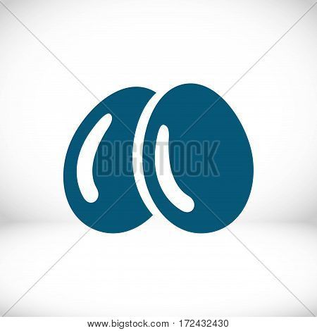 Egg icon  stock vector illustration flat design