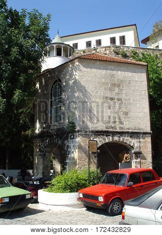 Iskele Mosque from the old port city of Antalya. Turkey