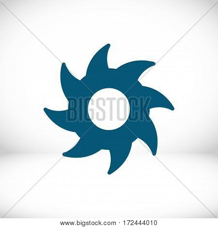 circular saw icon stock vector illustration flat design