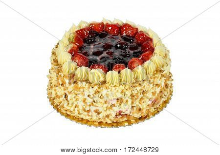 Prepared for special occasions, delicious and Strawberry and blackberry cake