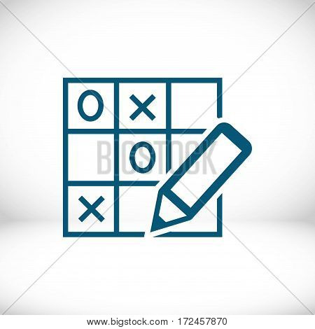 TIC TAC toe icon stock vector illustration flat design