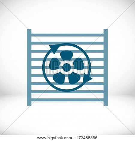 radiator cooling system icon stock vector illustration flat design