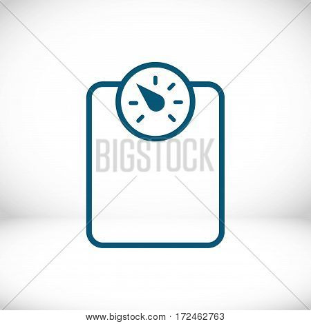 measure the weight icon stock vector illustration flat design