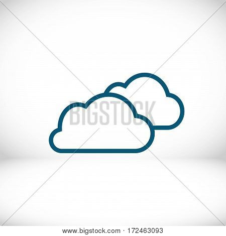 cloud icon stock vector illustration flat design