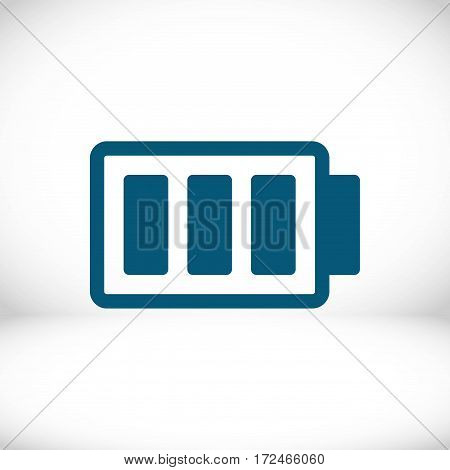battery vector icon stock vector illustration flat design