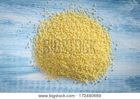 Couscous semolina. Close-upmacro