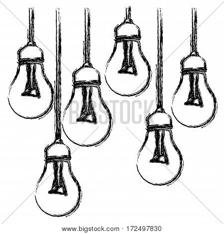 contour bulbs icon stock image, vector illustration design
