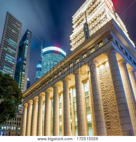 low angle view of vintage building in ShenzhenChina.