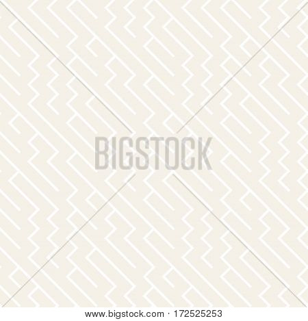 Irregular Maze Shapes Tiling Contemporary Graphic Design. Vector Seamless Black And White Pattern