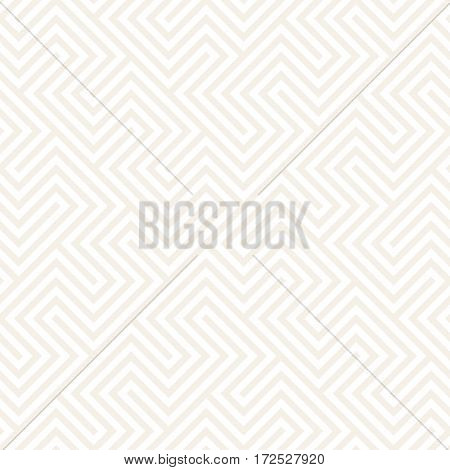 Trendy Monochrome Line Lattice. Vector Seamless Black And White Pattern.