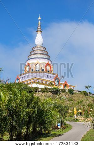 Wat Chedi Kaew Thaton temple or Crystal Pagoda, Chiangmai province, Thailand