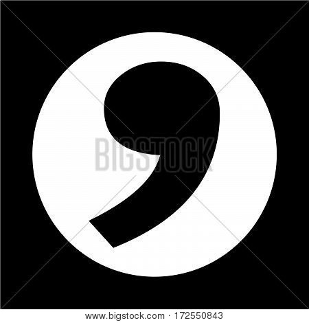 an images of Or pictogram comma icon