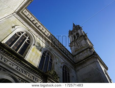 Horizontal image of Sao Torcato Church in Guimarães, Portugal.