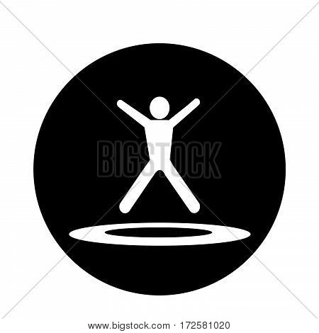 an images of Or pictogram jumping Trampoline icon